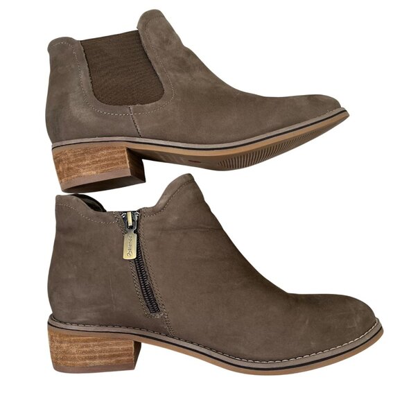 Blondo Waterproof Brown Nubuck Suede Ankle Boots Size 9 M - Picture 6 of 11